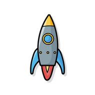 spaceship doodle N16