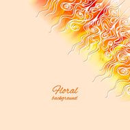 Vector watercolor paint floral design