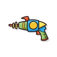 toy gun doodle