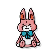 baby rabbit doodle N3