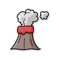 volcano doodle