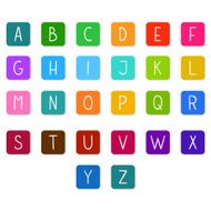 Colorful hand drawn vector full alphabet N2