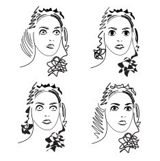 Cartoon Woman Face N3