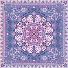 Turkish rug style seamless pattern N3