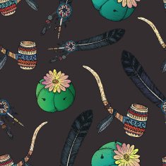 Indian native seamless pattern