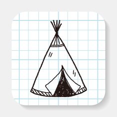 Indians tent doodle
