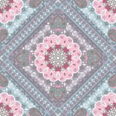 Turkish rug style seamless pattern N7
