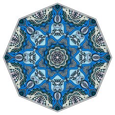 Mandala round ornament tribal ethnic arabic Indian style eight pointed N4