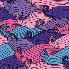Seamless pattern with waves N5