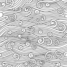 Seamless pattern with waves N13
