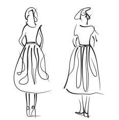 Fashion models Sketch N3