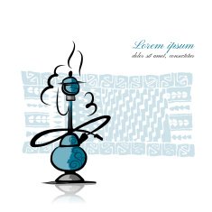 Hookah sketch for your design N6