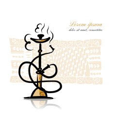 Hookah sketch for your design N7