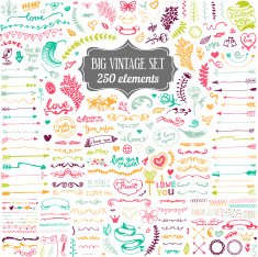 Big set of vintage elements N2