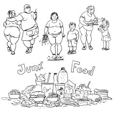 Junk food and obese people