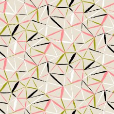 hand painted geometric pattern N4