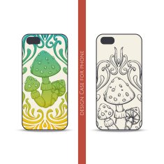 Design Case for Phone Abstract Mushroom One