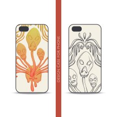 Design Case for Phone Abstract Mushroom Three