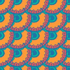 Seamless with vintage pattern Vector illustration