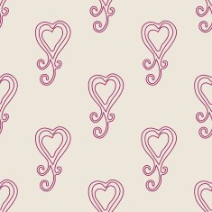 Valentine seamless hearts and Love you pattern N27