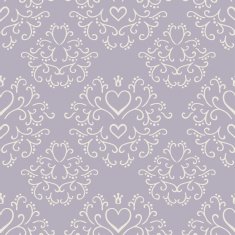 Valentine seamless hearts and Love you pattern N31