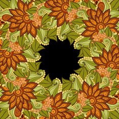 Vector Colored Floral Background N10