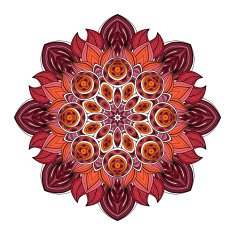 Vector Beautiful Deco Colored Mandala N15