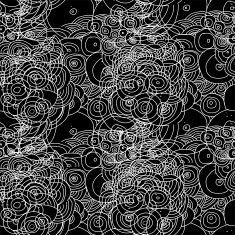 Seamless doodle circles pattern