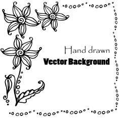 doodle flower background