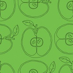 Seamless background with apples N10