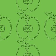 Seamless background with apples N11