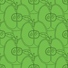 Seamless background with apples N14
