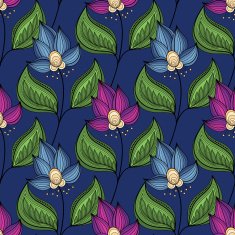 Vector seamless floral pattern N35