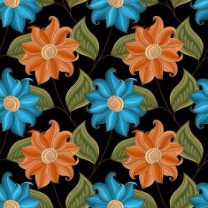 Vector seamless floral pattern N36