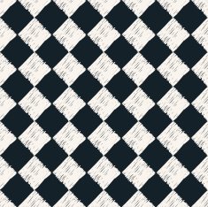 checkered hand drawn monochrome pattern