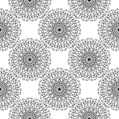 Abstract mandala seamless pattern