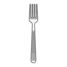 fork cartoon vector illustration N2
