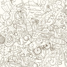 Pattern summer background design vector illustration