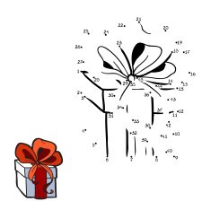 Numbers game for children gift in a box