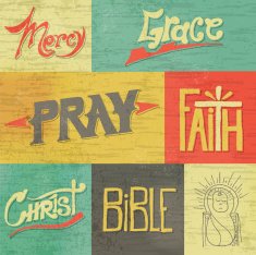 Vintage Hand Drawn Faith Graphics