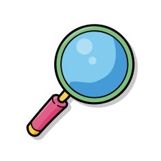 Magnifying glass doodle N2