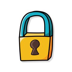 lock doodle N13