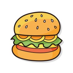 hamburger doodle N3