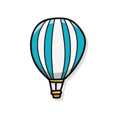 Hot Air Balloon Doodle N4 free image download