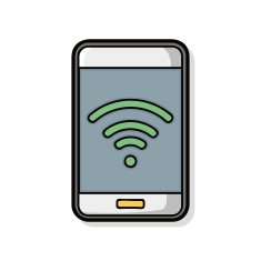 cellphone wireless doodle