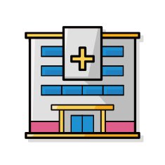 hospital building doodle