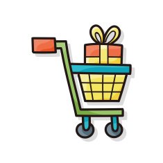 shopping cart doodle N2