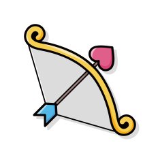 valentines arrow doodle