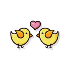 valentines bird doodle N3