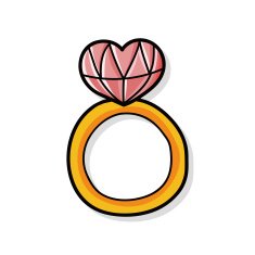 diamond ring doodle N3